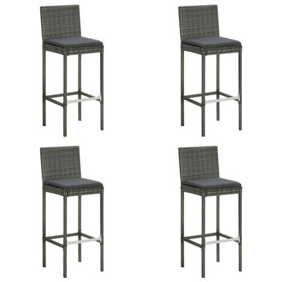 Cowgill 29.92" Patio Bar Stool with Cushion by Red Barrel Studio