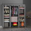 Rezendes Fabric Wardrobe 150x175x45 cm Lockable Folding Canvas Portable Closet-184442747