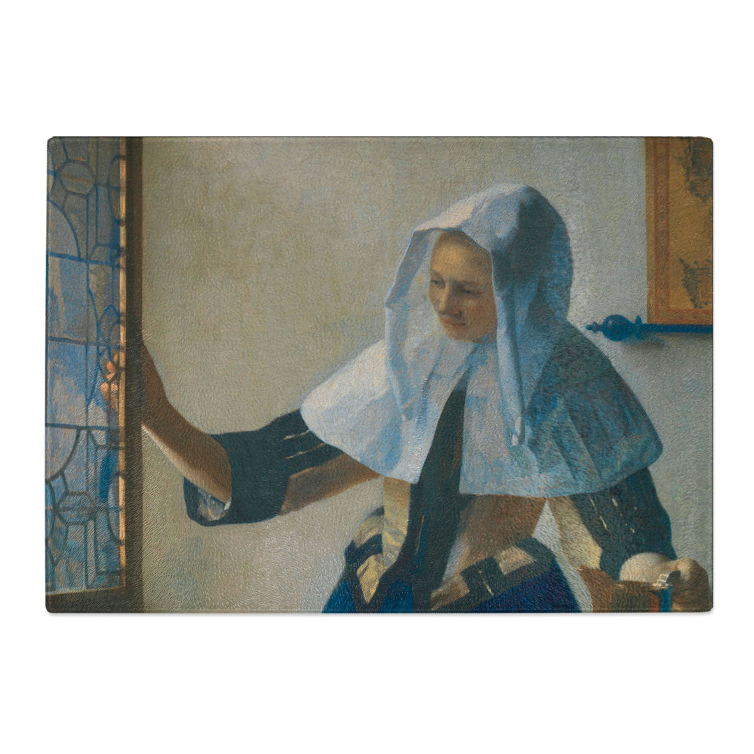 Young Woman with a Water Pitcher by Johannes Vermeer Chopping Board