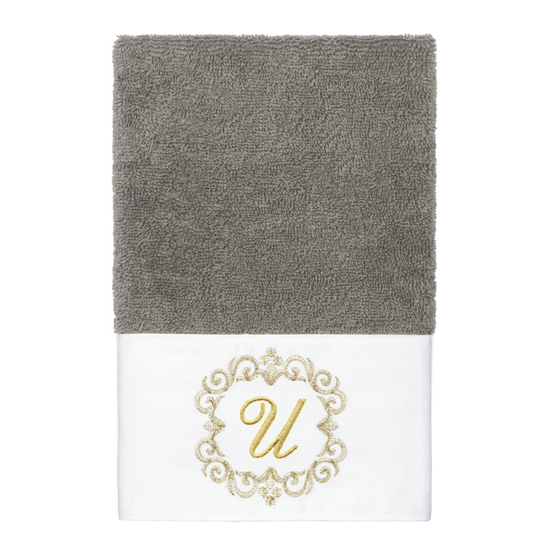 Ensemble de serviettes 100% lin Linica, U, Gris foncé, Ensemble 3 serviettes de bain