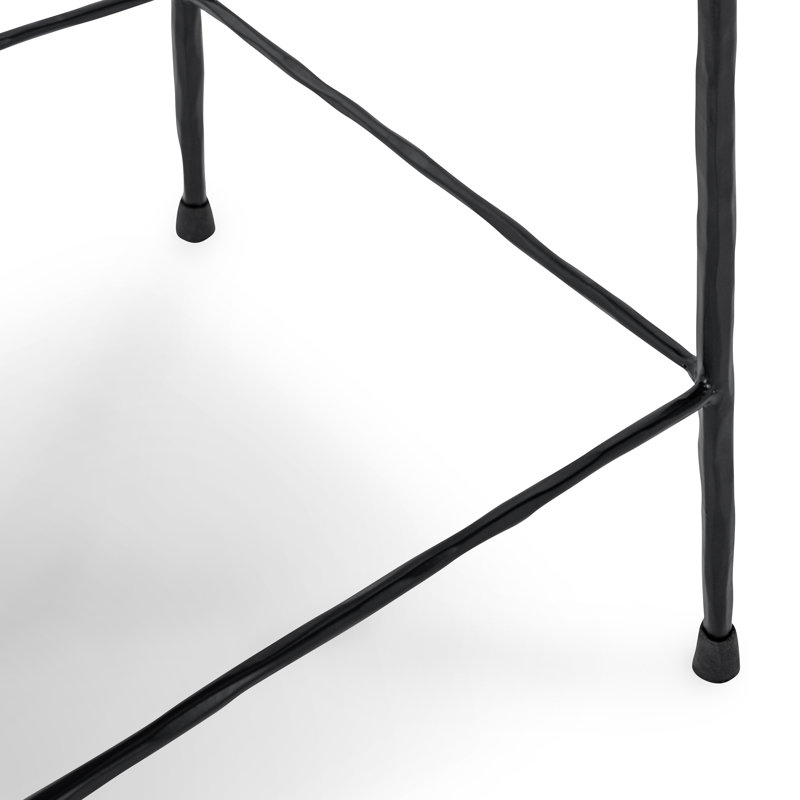 Bose Leather Counter Stool, Sparrow Gray/Black