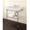 Etoile Rectangular Console Bathroom Sink with Overflow