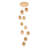 10 - Light Dimmable Tiered Chandelier