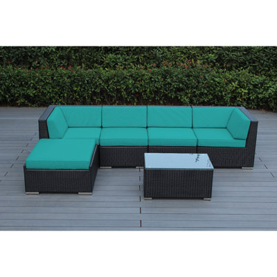 Billyjo Wicker 4 - Person Seating Group with Cushions - No Assembly