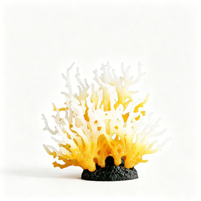 Plastics Fake Coral Aquarium Fake Sea Branch Soft Plastic Handmade With Base For Saltwater Tank Decor