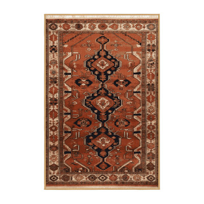 Machine Washable Persian Brown Area Rug