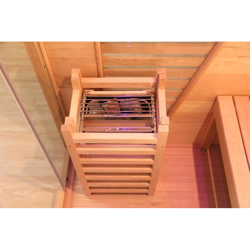 Vidalux 2 Person Elegant Traditional Sauna With Bluetooth