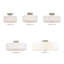 Plafonnier semi-encastré 5 lumières Bazilijus-430015666-430015665