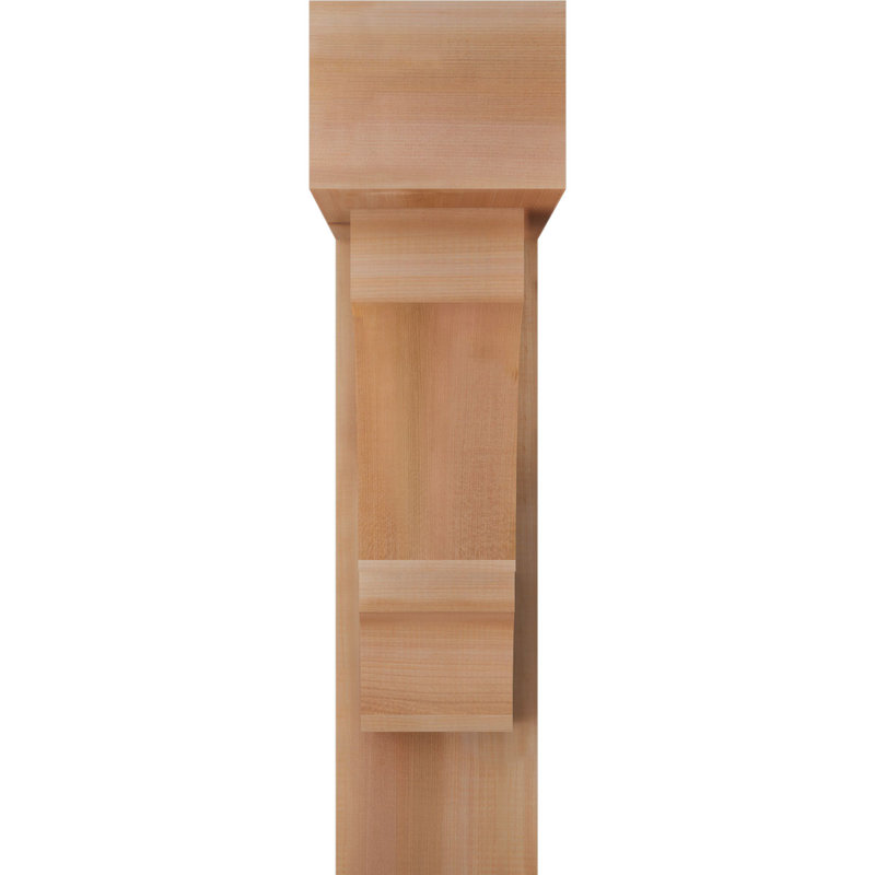 Support de bloc Balboa avec entretoise décalée, 30 x 26, Cèdre rouge occidental de l 7 1/2 po (lisse)
