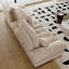 Canapé modulaire beige en polyester-1784737564