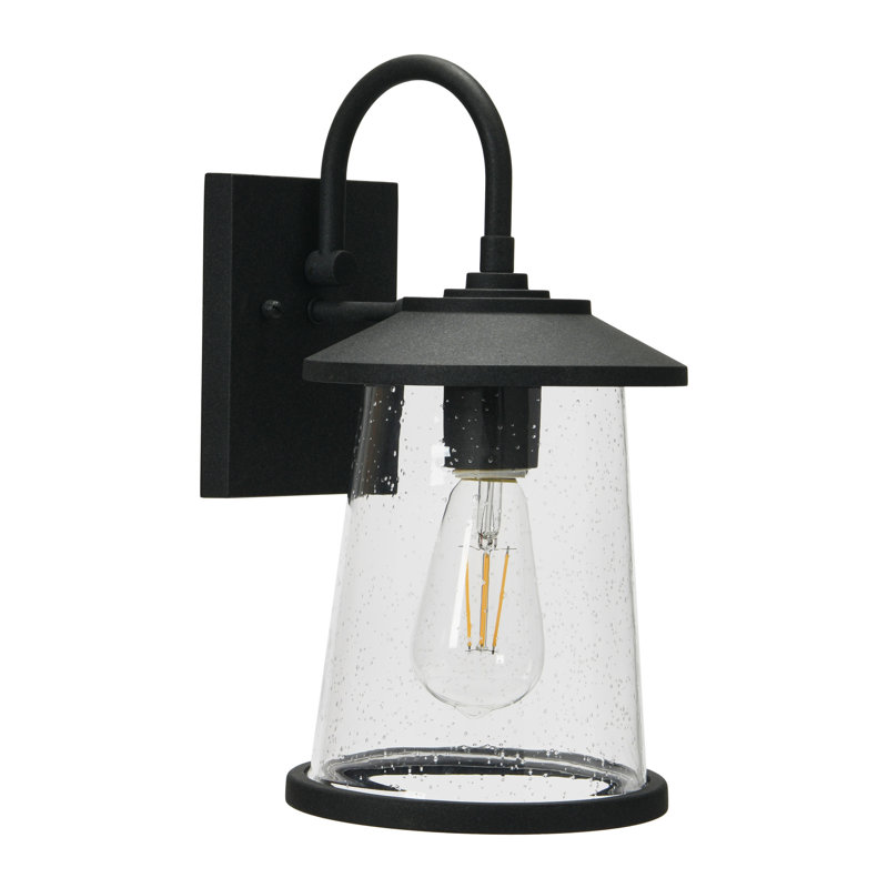 Robert Stevenson Lighting Hudson - Metal and Seedy Glass Outdoor Light