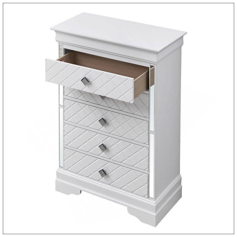 Verona  Chest , Silver Champagne, Champagne