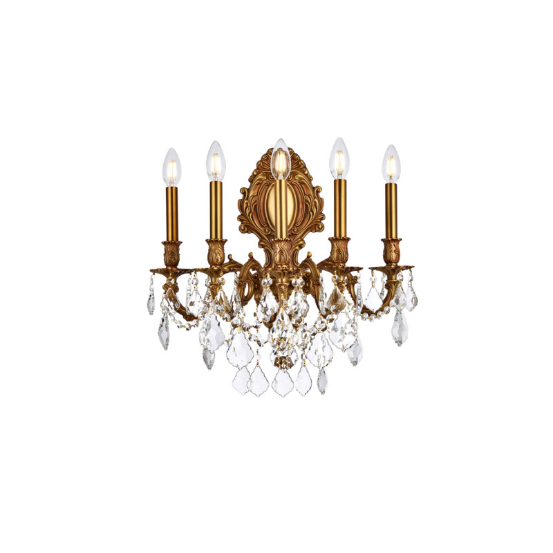 Monarch Mordechay Royal Cut Crystal, 5, French Gold, 24" H x 21" W x 21" D