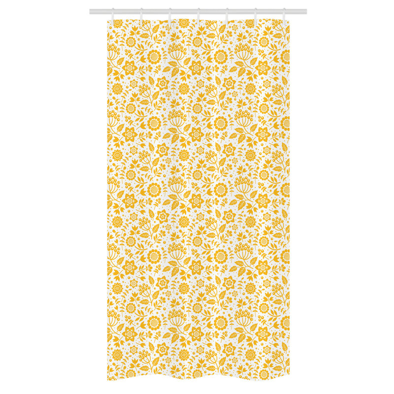 Shower Curtain with Hooks Included, 72" H x 36" W
