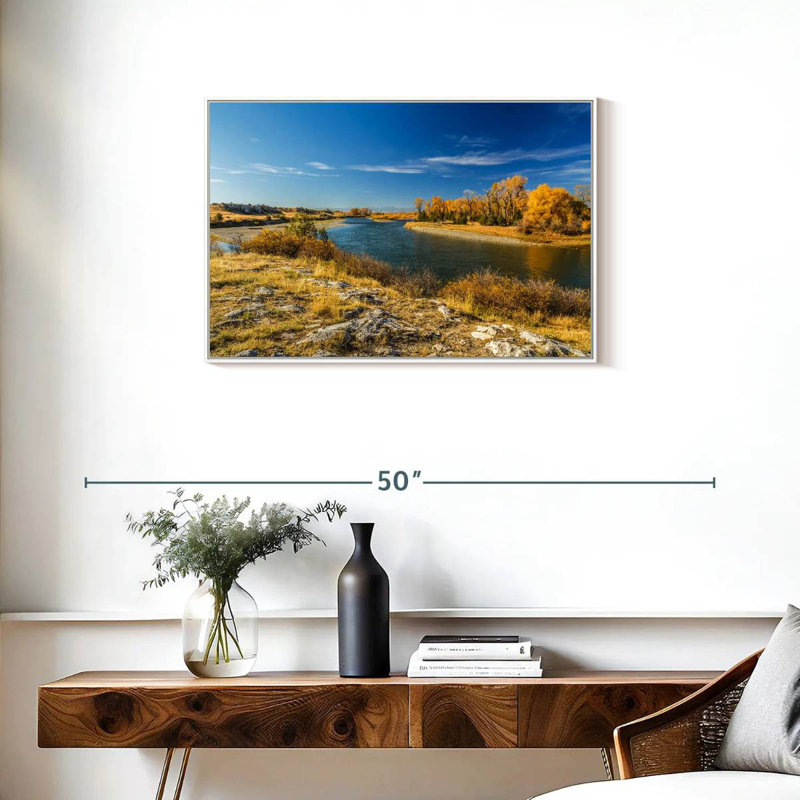 Missouri River Trail, Cadre flottant blanc, 31 po x 21 po