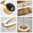 Starry Night Light 28" LED Gold Ceiling Fan with Dimmable Light and Remote Low Profile Fans
