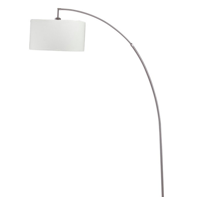 Lampe sur pied en métal Allegro, Blanc