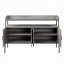Samiya Grey Oak & Black Finish TV Stand