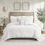 Édredon très grand - 100% coton, 3 décorations en chenille, surdimensionné et élégant, comprend 2 taies décoratives, taille en coton avec broderie, rembourrage, chaud,-124869695-124869693