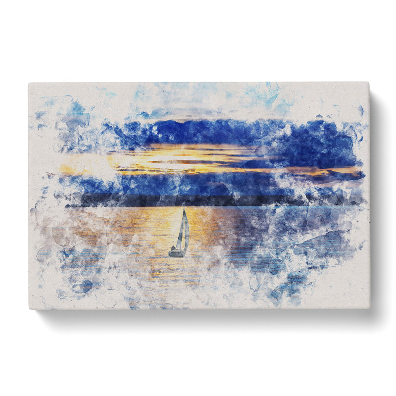Sailing Boat Vol.1 - Wrapped Canvas Print, 35cm H x 50cm W x 3cm D