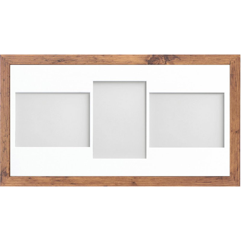 Alaoui Matte Picture Frame with Mat, Rustic, 7cm x 5cm