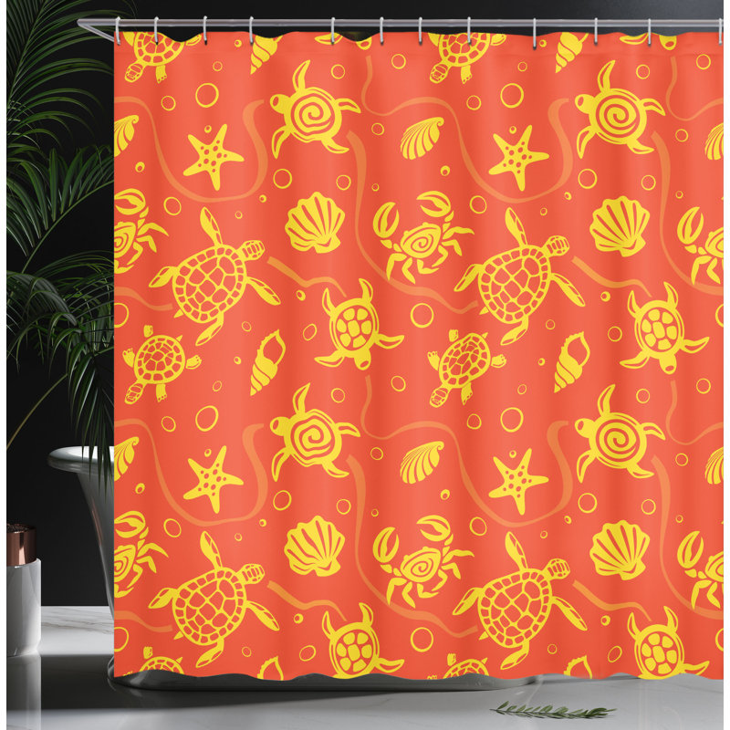 Shower Curtain with Hooks Included, 84"H x 69"W