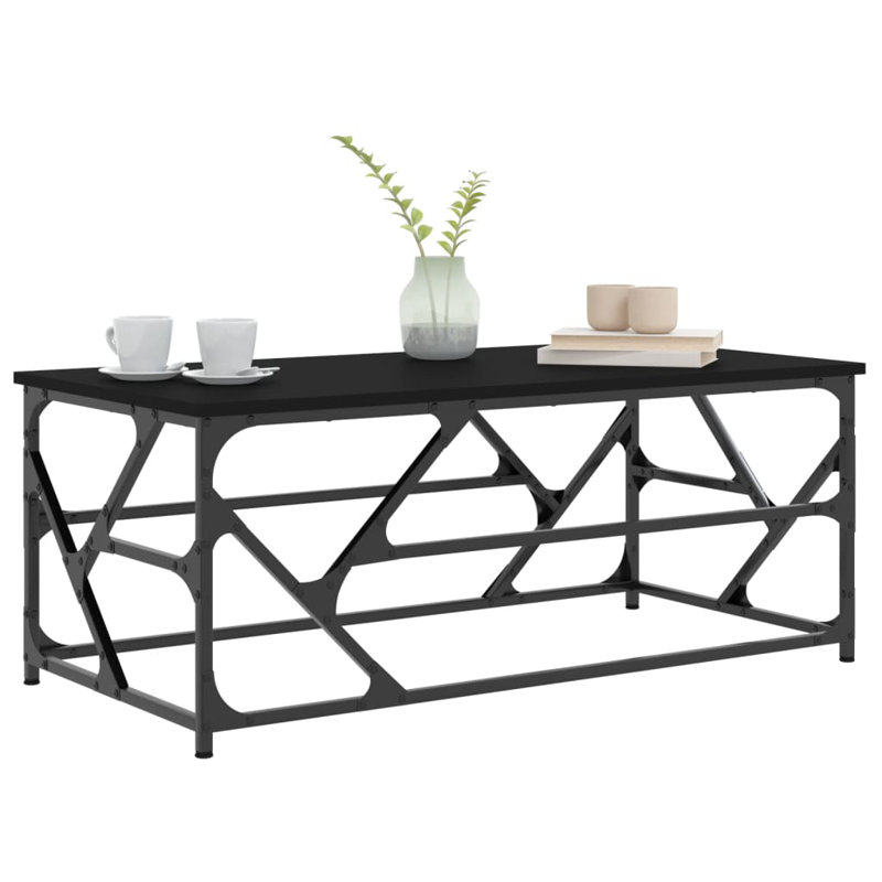 Bourdeilles Four Leg Coffee Table, Black