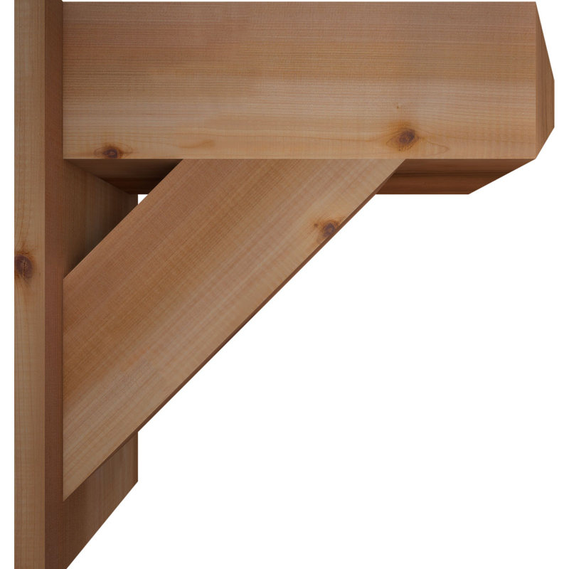 Artisan traditionnel en bois rustique, P 20 po x H 20 po, Cèdre rouge occidental l 7 1/2 po (lisse)