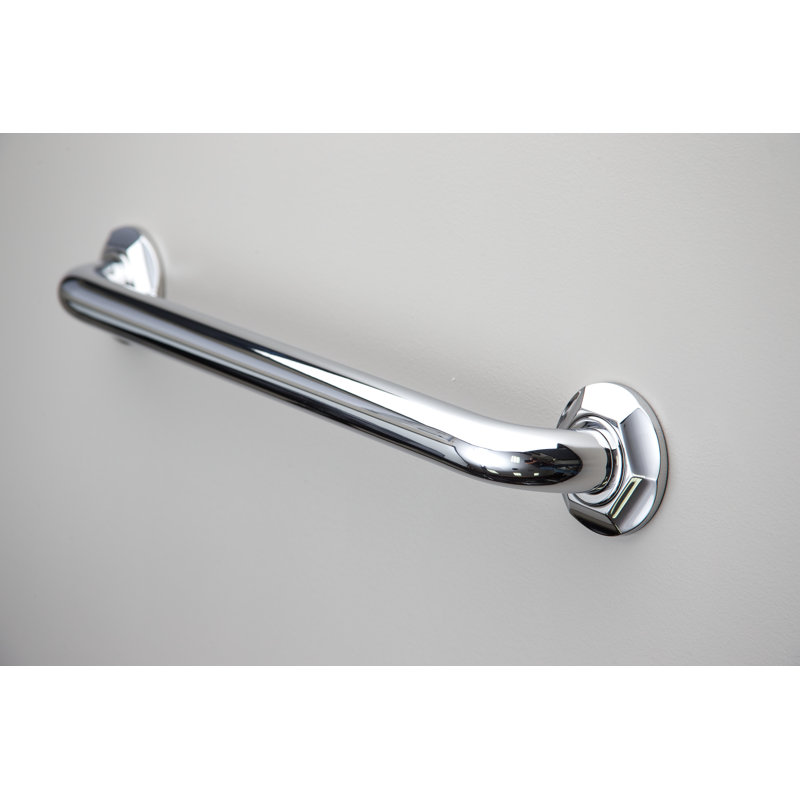 Metropole Grab Bar, Polished Chrome, 12" W