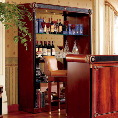 Empire Solid Wood Bar Cabinet