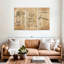 Ensemble de 3 pièces brevetées sur toile-1638514595