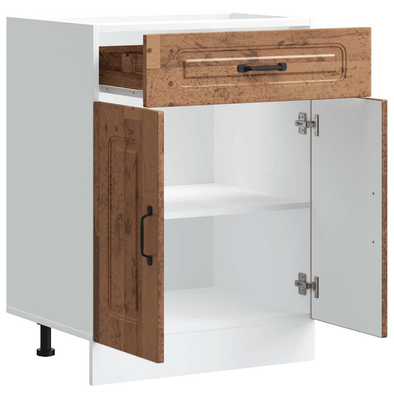 Kitchen Base Cabinet Kalmar Engineered Wood, Old Wood