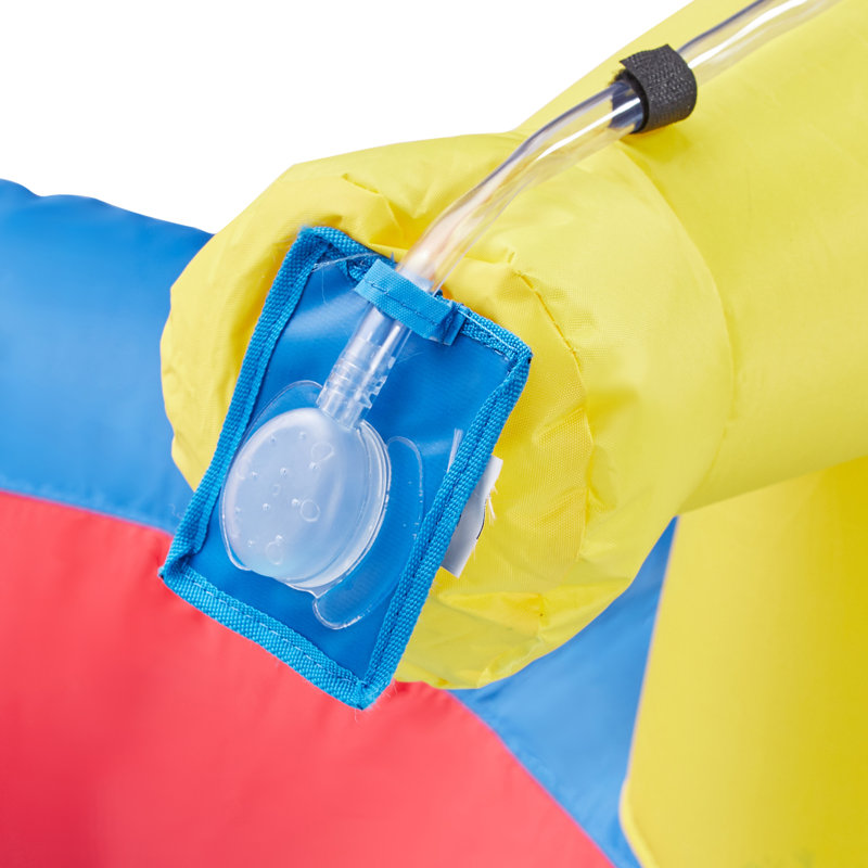Banzai Hydro Blast Inflatable Water Park with Blue and Red Slides