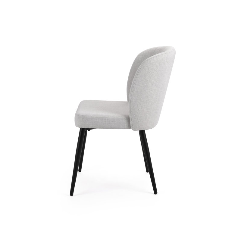 Hasan Metro Dining Chair, Gray, Black