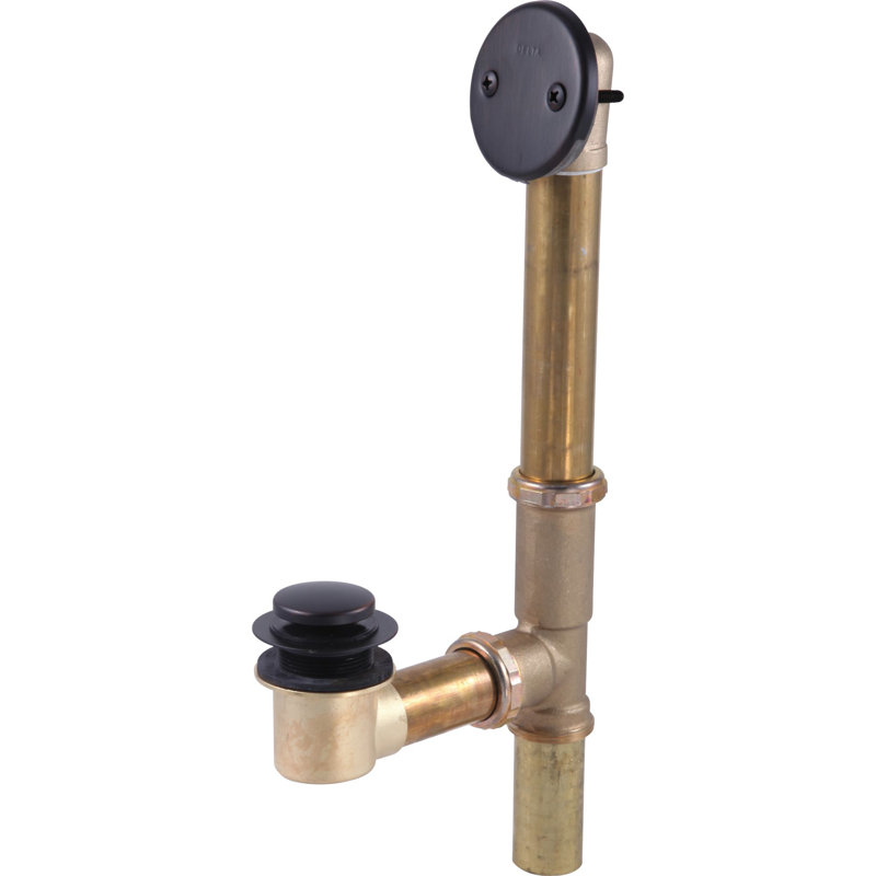 Drain de baignoire 1,63 "avec trop-plein, Bronze vénitien