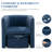 Kyah Upholstered Barrel Chair with Ottoman-111282447