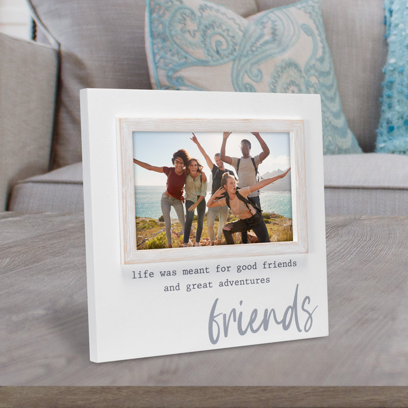 Kaleah White Tabletop Picture Frame