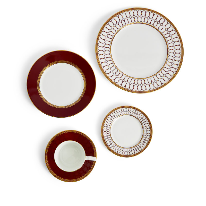Wedgwood Renaissance Red 5 Piece Place Setting