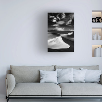 Wrapped Canvas Wall Art - Jon Evan 'Death Valley S Curve' Wall Art for Living Room, Bedroom, or Office Décor  - 30x47