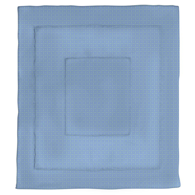 Édredon réversible Katelyn Elizabeth, Édredon simple, Bleu / vert
