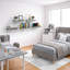 Tablettes flottantes murales pour décoration murale Sorbus - moyennes 16,25 po, paquet de 4, gris-826245565-826245564