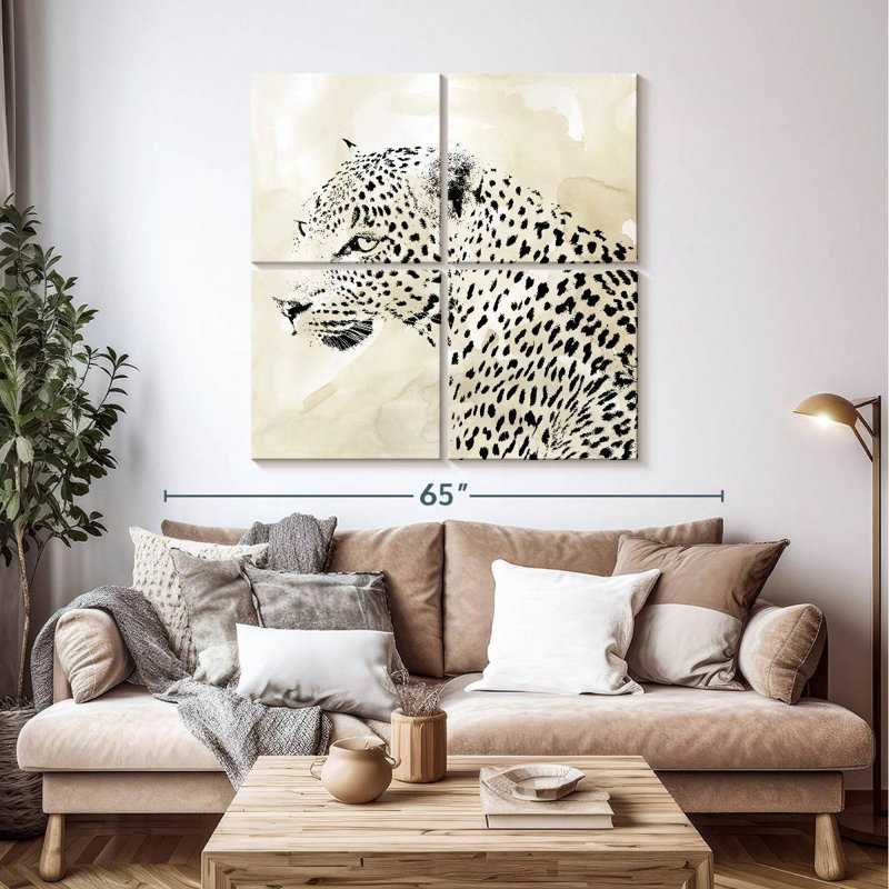 Brampt Leopard Spots III, 45" H x 45" W