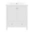 Ensemble de meuble-lavabo 30 po avec lavabo, armoire de salle de bain multifonctionnelle avec portes et tiroir, structure solide et panneau en MDF-1395968406