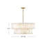 Simone 8 - Light Steel Dimmable Drum Chandelier