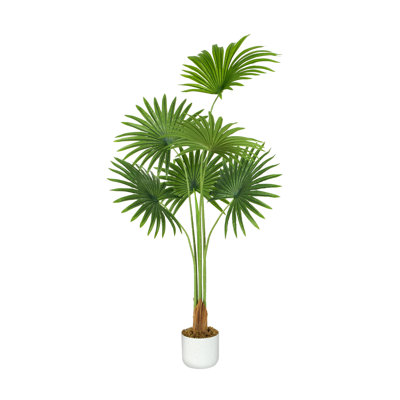 Anharika Faux Fan Palm Tree Plant
