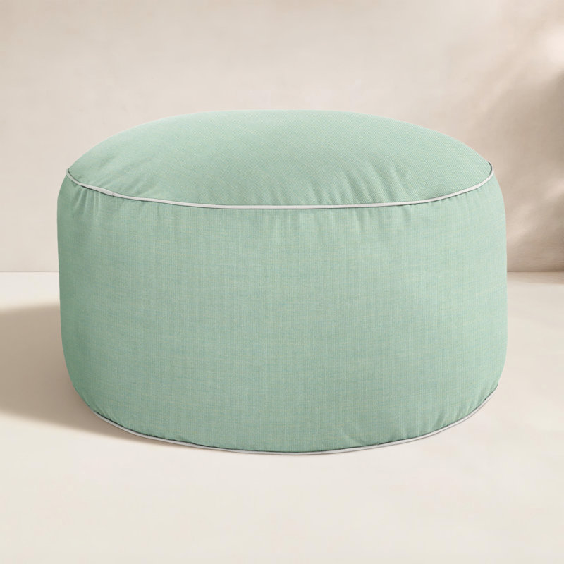 Repose-pieds extérieur rembourré Demi avec coussin Sunbrella®, Toile spa Sunbrella®