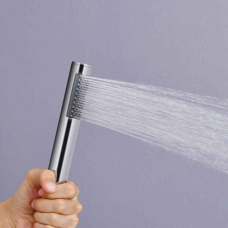 Pomme de douche à système de douche complet avec valve tout-en-un, Chromplate