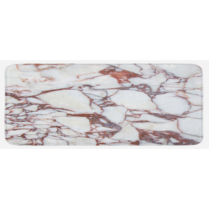 Tapis de cuisine en marbre