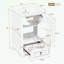 Meuble-lavabo de salle de bain avec lavabo en céramique, tiroir à compartiments et support de porte-1834349012