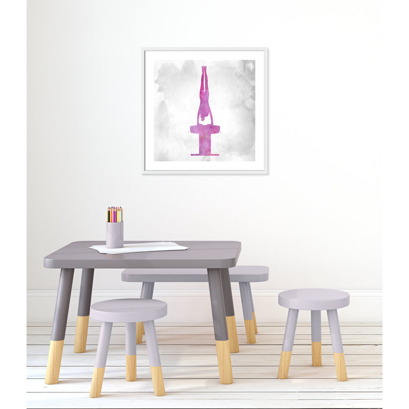 Gymnastique 1, H 27,5 po x l 27,5 po x P 1,19 po, Encadré de boîte blanc